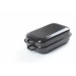 Beidseitig emaillierter Zweckkanal Sfinx Größe 35 cm (innere Abmessungen), Blechstärke 1,2 mm - Belis