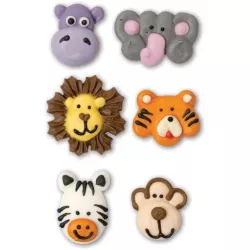 Zuckerguss für Kuchen ZOO 6 Stücke