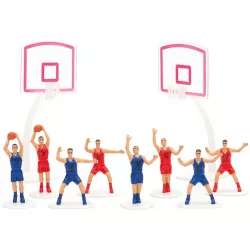 Basketballspiel-Figuren auf der Torte