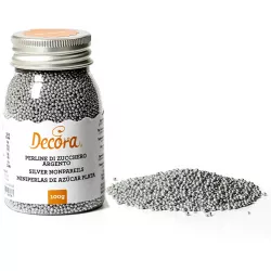 Zuckerdekoration Mini-Perlen 1,5 mm, Silber, 100 g