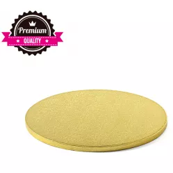 Goldene Kuchenunterlage 25 cm Dicke 1,2 cm