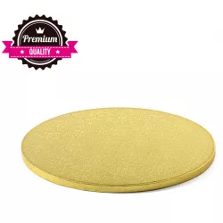 Goldene Kuchenunterlage 30 cm Dicke 1,2 cm