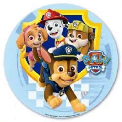 Fondant-Tortenblatt Paw Patrol alle Freunde 20 cm