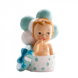 Tortenfigur Baby Junge 10,5 cm in Box