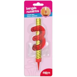 Tortenfontäne mit der Nummer 3