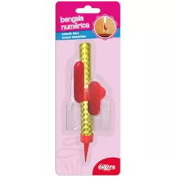 Kuchen-Feuerwerk mit der Zahl 4