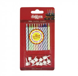 Buntkerzen mit Streichholz 10 Stück NESFOUKNUTELNÉ lassen sich erneut anzünden