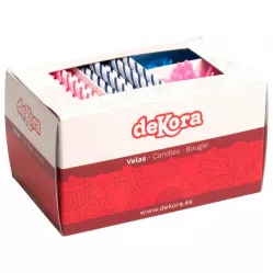 Geburtstagskerzen mit Zündschnur Durchmesser 6 cm, 100 Stück