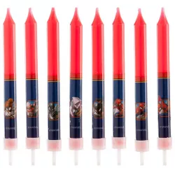 Spider-Man Kerzen für Kuchen 9 cm