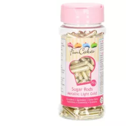 Zuckerstäbchen 2 cm goldfarbig 70 g