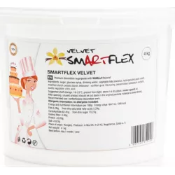 Smartflex Velvet Vanille 4 kg (Verputz- und Modelliermasse für Torten) 0043 tortis