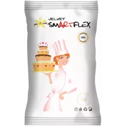 Smartflex Velvet Vanille 1 kg in Beutel (Tortengrund- und -Modelliermasse) 0280 tortis