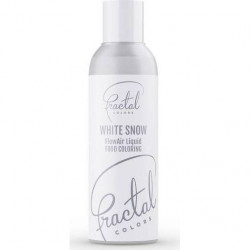 Dekorative Airbrush-Farbe flüssig Fractal - White Snow (100 ml)