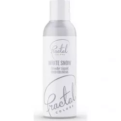 Dekorative Airbrush-Farbe flüssig Fractal - White Snow (100 ml)