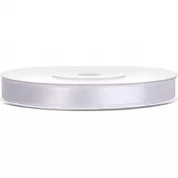 Weiße Schleife 6 mm x 25 m (1 Stück) TS6-008 tortis