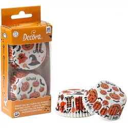 Muffinförmchen Halloween Kürbisse und Fledermäuse 36 Stück 5x3 cm