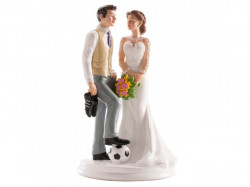 Weddingfigur auf der Torte Fußballspieler 20 cm