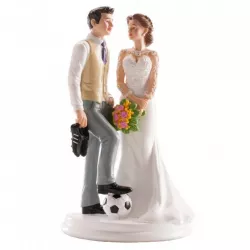 Weddingfigur auf der Torte Fußballspieler 20 cm