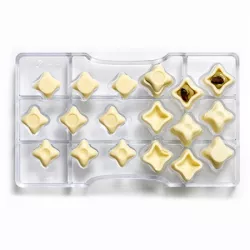 Schokoladenform Sterne 20x12x1,2 cm