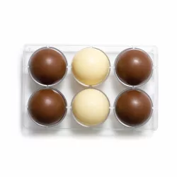 Form für eine Schokoladenkugel Durchmesser 7,5 cm