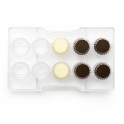 Schokoladen-Cupcake-Formular Durchmesser 2,5 x 1,6 cm