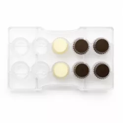 Schokoladen-Cupcake-Formular Durchmesser 2,5 x 1,6 cm