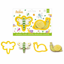 Ausstechformen Libelle und Schnecke