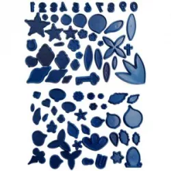 Satz zum Ausstechen und Modellieren von Blumen – 79 pcs