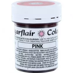 Schokoladenfarbe auf Kakaobutterbasis Sugarflair Pink (35 g) C301 tortenbasis