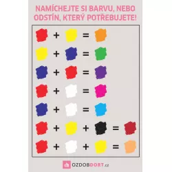 Magnet für den Kühlschrank - Farbmischung 9×6 cm
