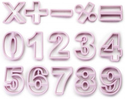 Satz Ausstechformen Nummern