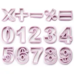 Satz Ausstechformen Nummern