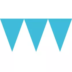 Girlande mit blauen Fähnchen 457 x 17,7 cm