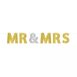 Girlande MR und MRS Hochzeit 365x17,7 cm
