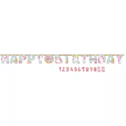 Girlande Happy Birthday Unicorn 320x25,4 cm