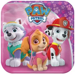 Pappteller 8 ks Paw Patrol eckig 18x18 cm