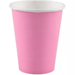 Papierbecher 8 Stück, rosa, 266 ml