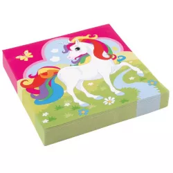 Servietten Unicorn 20 Stück 33x33 cm