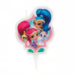 Schaubkerze für die Torte Shimmer and Shine 7 cm