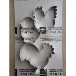 Ostergeschenk-Ausstechformen Set - Huhn, Hahn, Küken