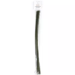 Grüne starke Blütendrahtchen 50 Stück 40 cm