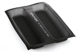 Silikonform perforiert zum Backen von Baguettes und Brötchen Airplus 2 Stück 27x7x3 cm