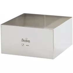 Edelstahl-Quadratring für Kuchen 28x28x6 cm