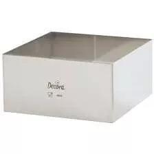 Edelstahl-Quadratring für Kuchen 28x28x6 cm