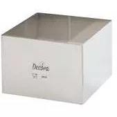 Edelstahl-Quadratring für Kuchen 18x18x6 cm