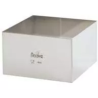 Edelstahl-Quadratring für Kuchen 24x24x6 cm