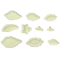 Satz Ausstechformen 10 Stk Blätter Mix