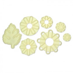Satz Ausstechformen 7 Stück - Chrysantheme