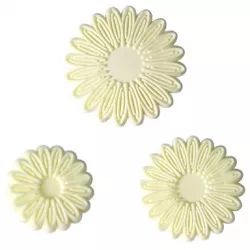 Satz Ausstanzformen 3 Stück Blütenblätter Gerbera