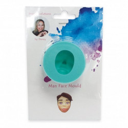 Silikonform für einen Mannskopf